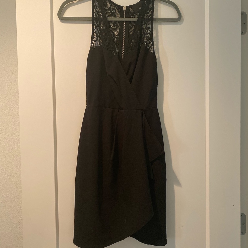 Greylin Black Lace Dress